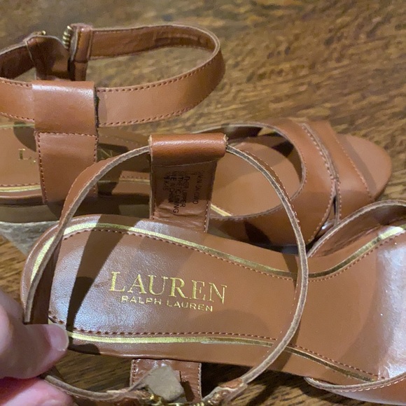 Lauren by Ralph Lauren open toed wedge size 7 - Picture 3 of 5